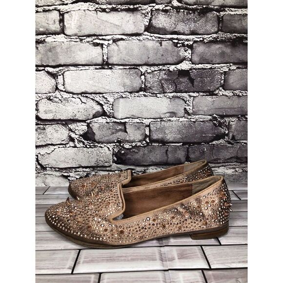 Sam Edelman Rose Gold Adena Spike Studs Fabric Ballet Flats Women Sz 8M US/39EU - Picture 12 of 16